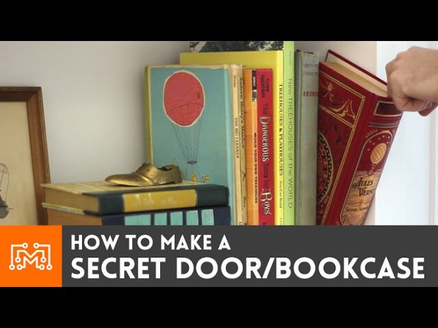 Cover image of “How to make a secret door / bookcase | I Like To Make Stuff”