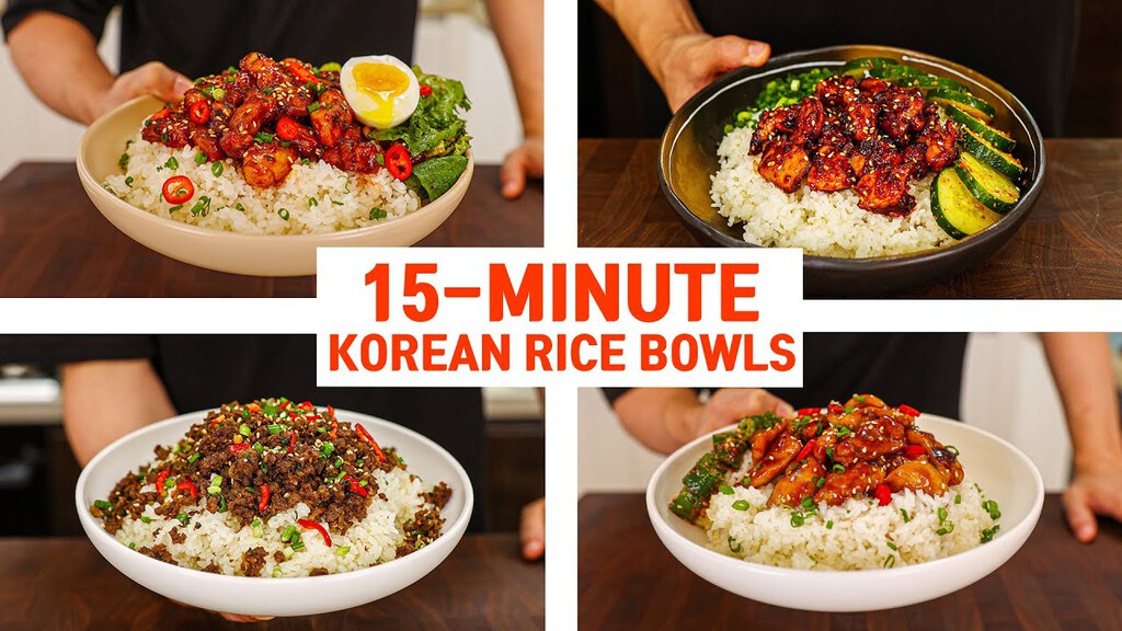 Cover image of “15 Minute Korean Rice Bowls For Your Busy WEEKNIGHT DINNER”