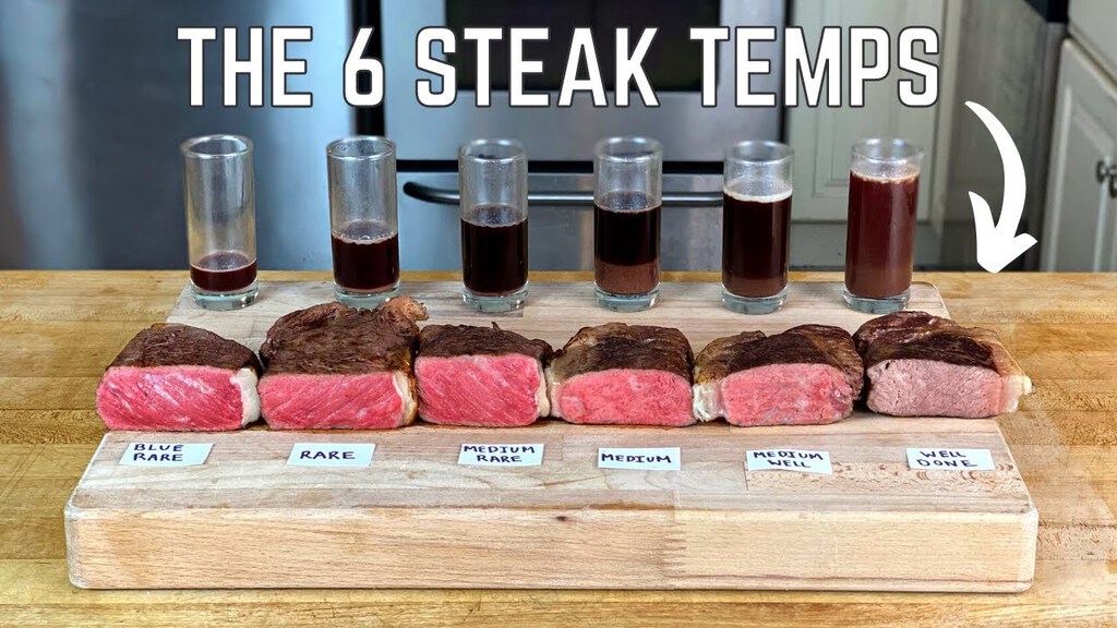 Cover image of “6 Steak Temps (Ketchup - Vampire) #shorts”
