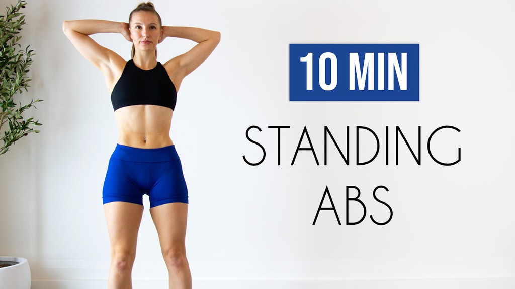 Cover image of “10 min STANDING ABS Workout (No Equipment, No Repeats)”