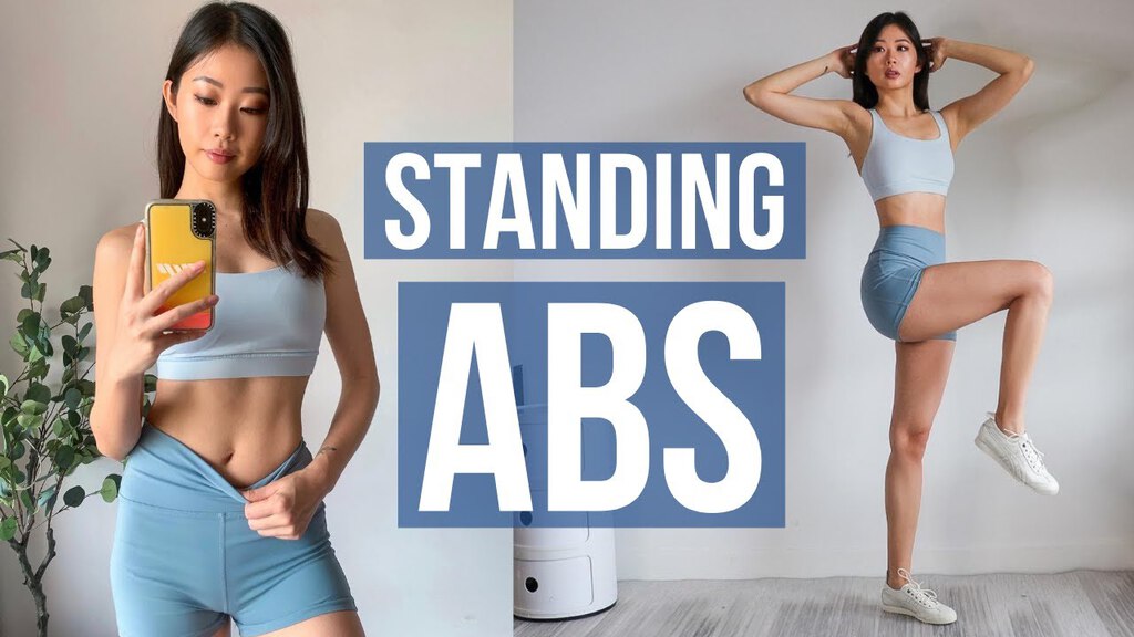 Cover image of “10 MIN STANDING ABS WORKOUT | Get Ab Lines & Slim Waist ~ Emi”