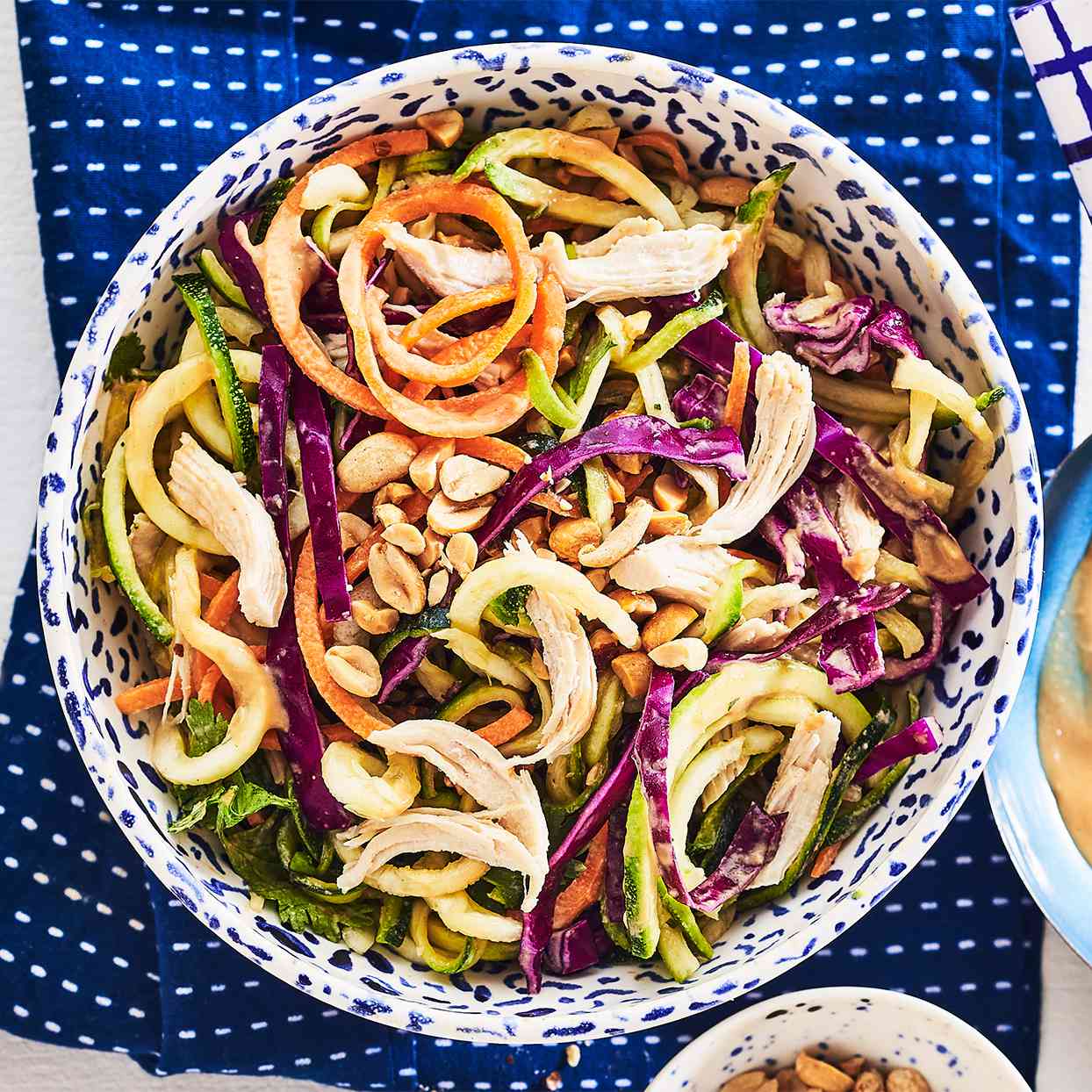 Cover image of “Peanut Zucchini Noodle Salad with Chicken”